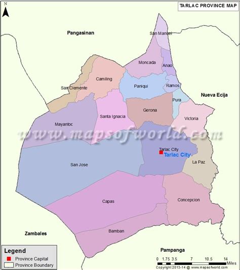 map of tarlac city with barangays|Tarlac Map .